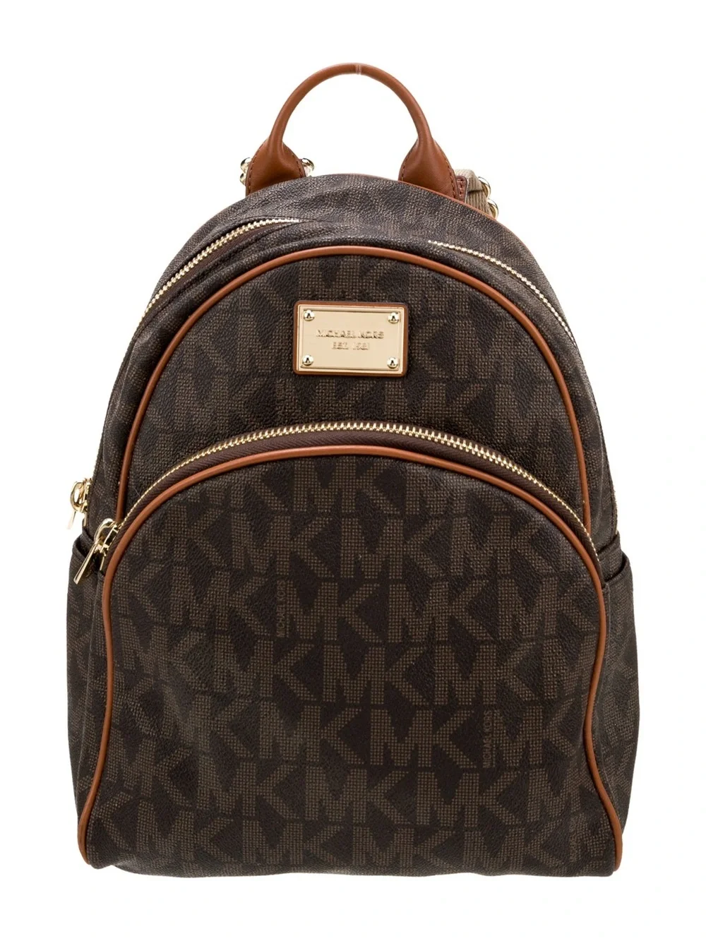 Michael Kors ~ Backpack ~ Brown/Acorn Monogram ~ Medium Backpack ~ Gold Hardware